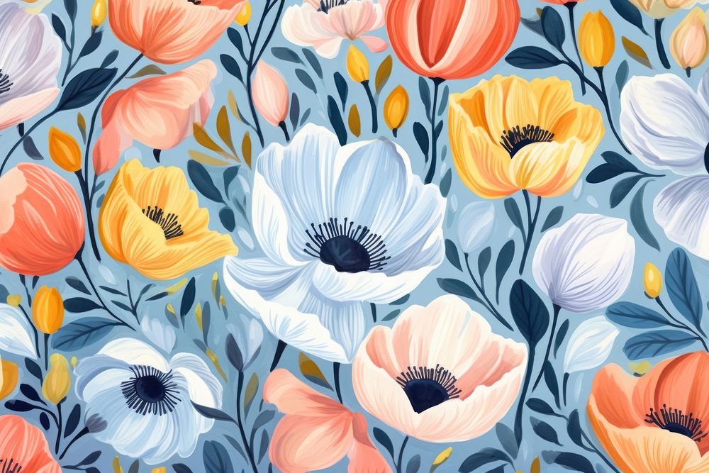  Flower pattern art backgrounds. 
