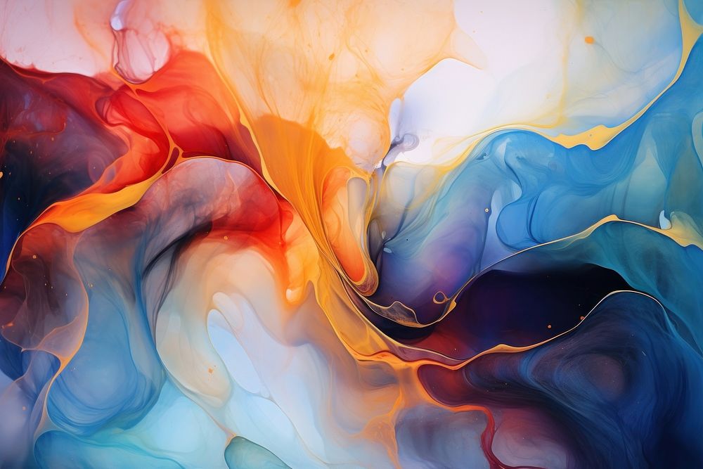 Beautiful abstraction of liquid paints backgrounds painting pattern.