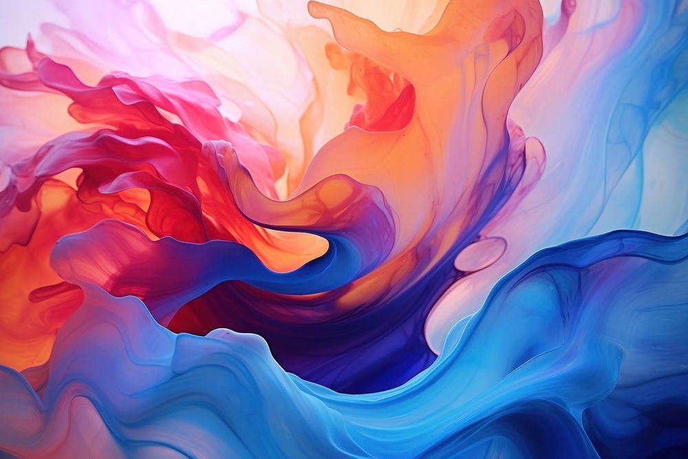 Beautiful abstraction of liquid paints backgrounds painting pattern.