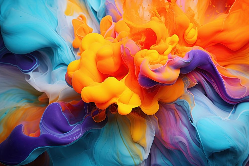 Beautiful abstraction of liquid paints backgrounds pattern accessories.