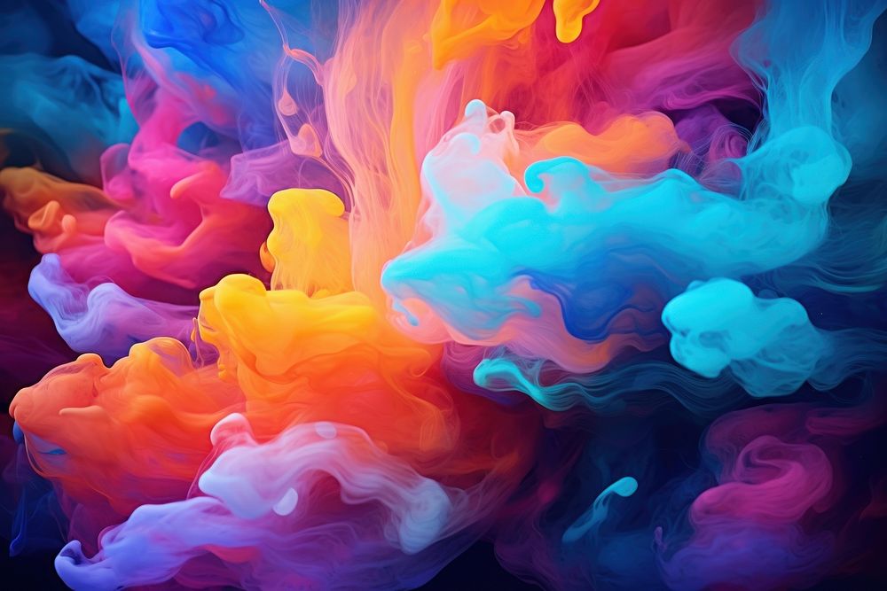 Beautiful abstraction of liquid paints backgrounds pattern creativity.