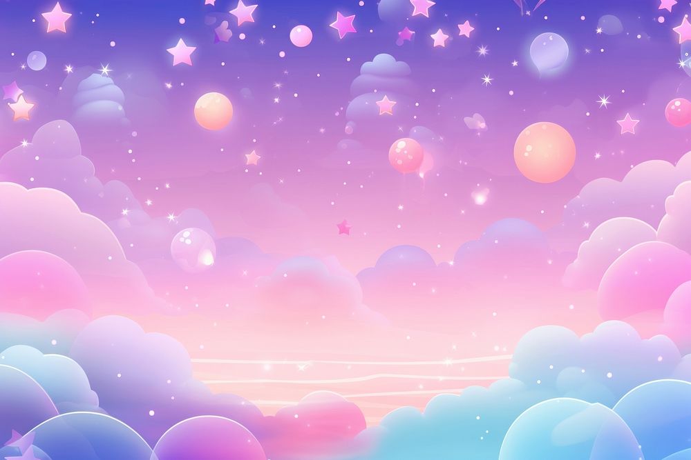 Cartoon pastel shooting stars backgrounds | Premium Photo Illustration ...