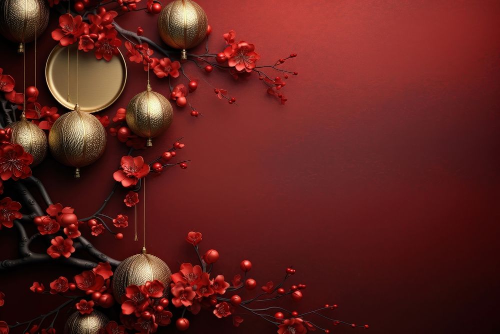 Chinese New Year style of celebration backgrounds christmas red.