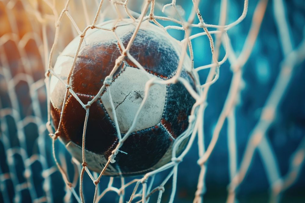 Soccer ball net soccer football Premium Photo rawpixel
