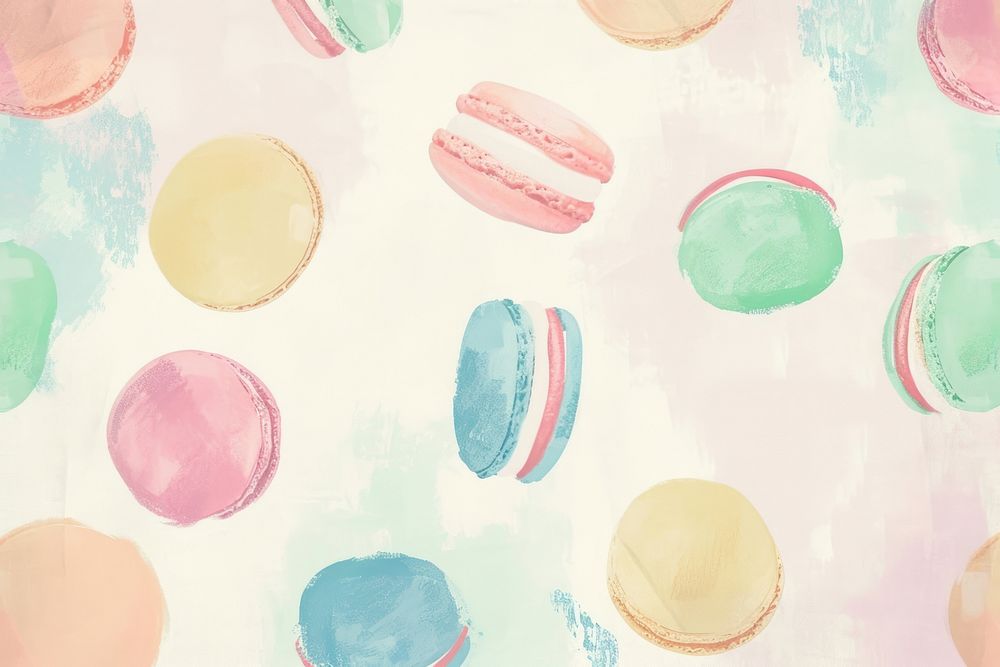 Cute macaron illustration backgrounds macarons confectionery.