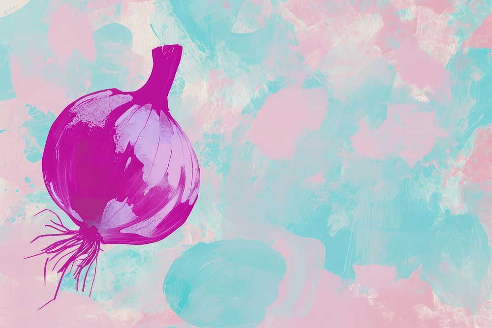 Cute onion illustration backgrounds vegetable plant.