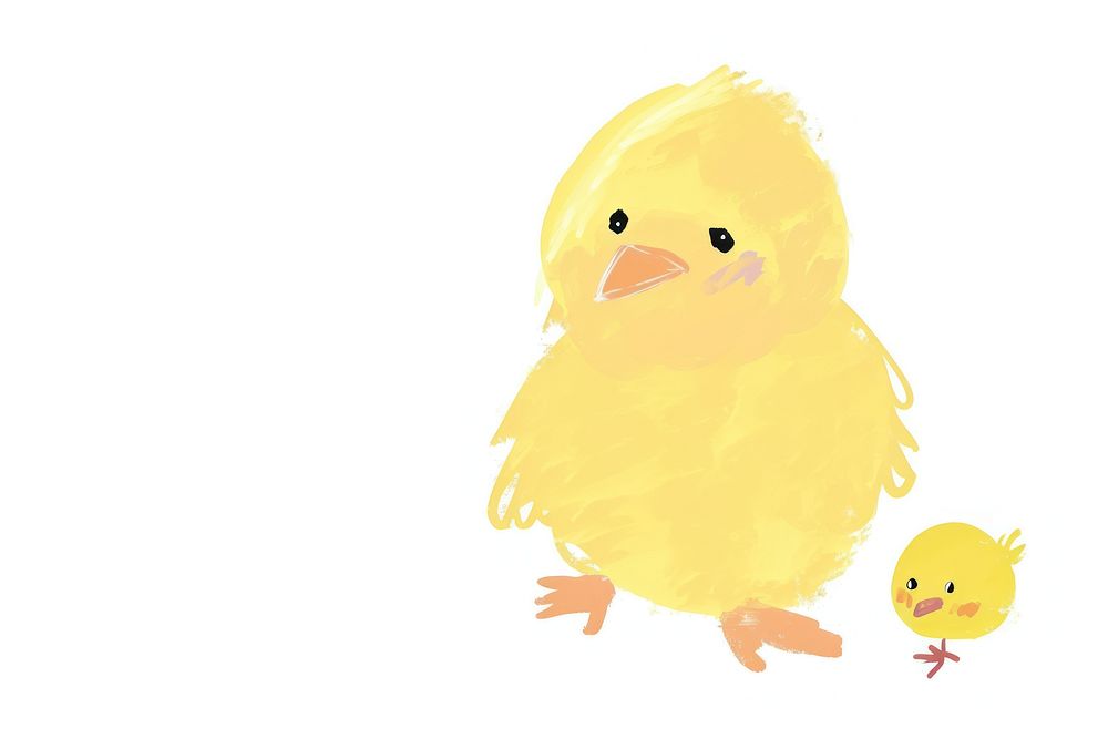 Cute baby chick illustration animal bird duckling.