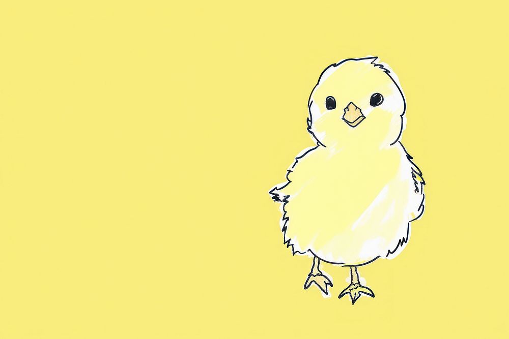 Cute baby chick illustration animal bird representation.
