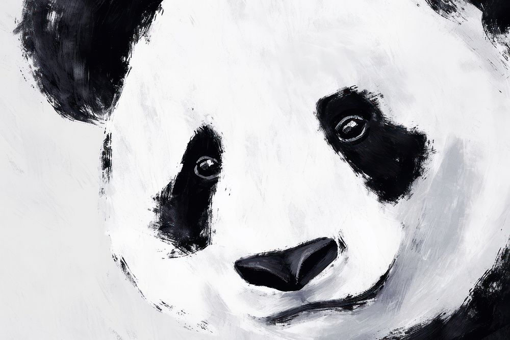 Cute panda illustration mammal animal bear.