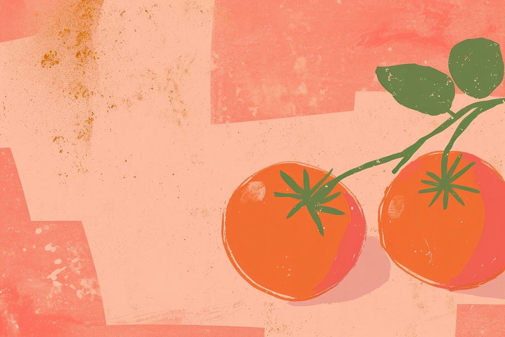 Cute tomato illustration backgrounds painting fruit.