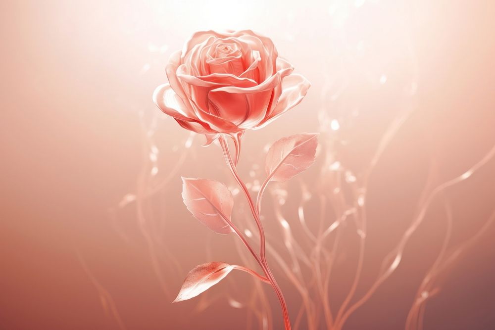  Rose plant flower petal. AI generated Image by rawpixel.