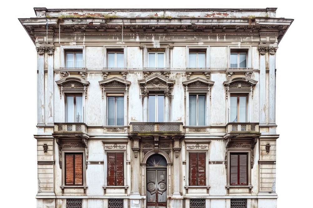 Old building in milan architecture window city.