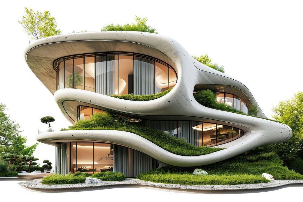 Organic architecture building outdoors house.