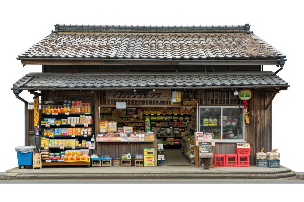 Local japanese Grocery store architecture building grocery store.