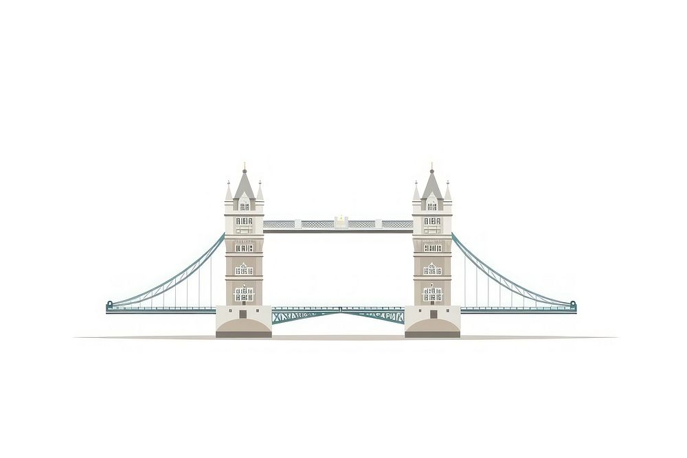 London bridge landmark white background architecture.