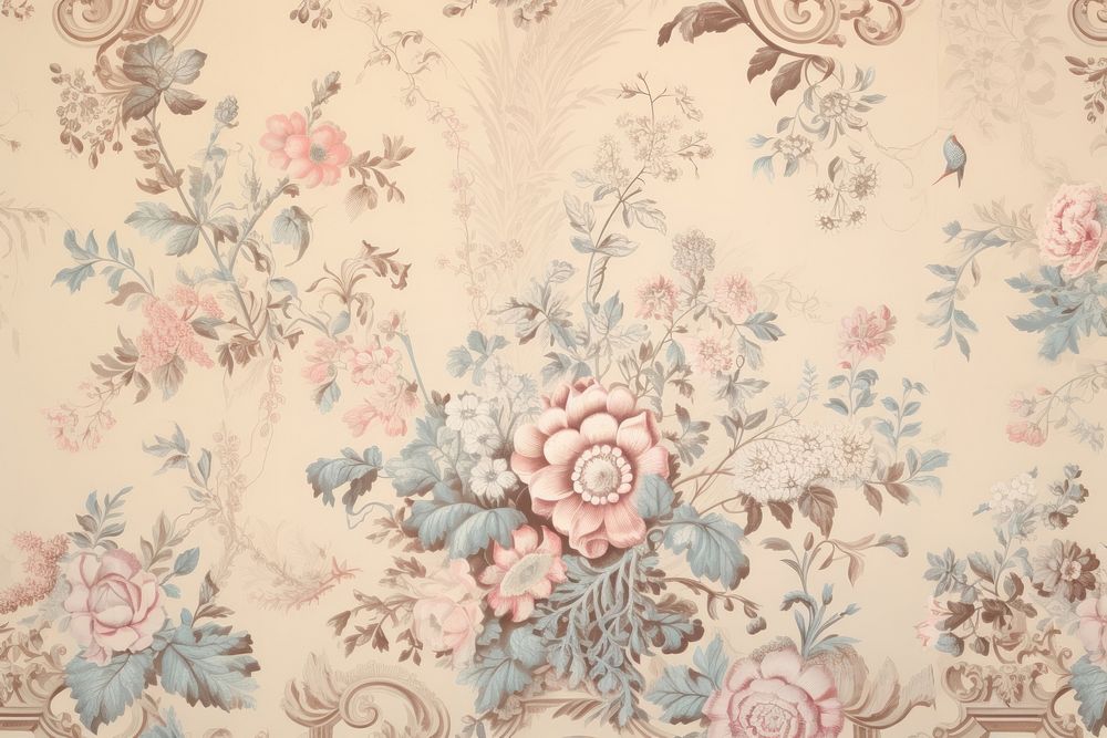 Flowers wallpaper pattern art.