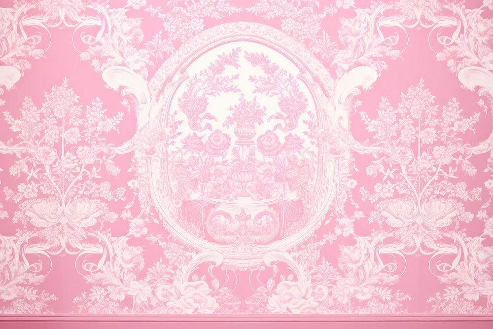 Strawberry in pink rose color wallpaper pattern backgrounds.
