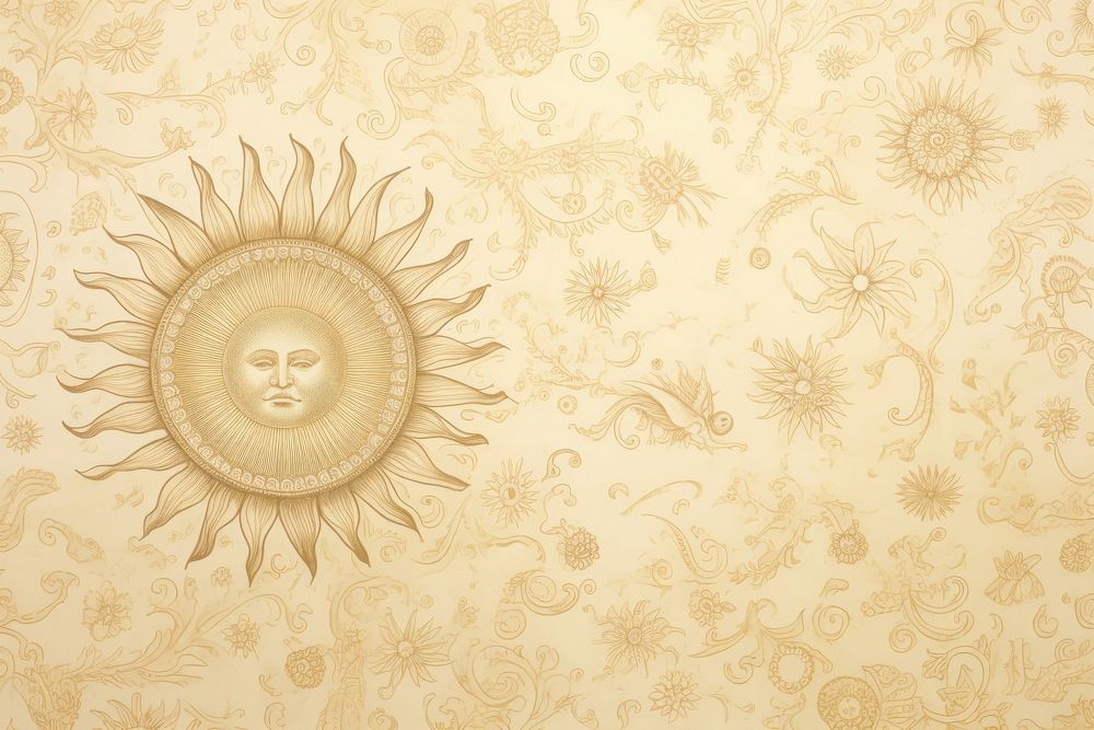 Wallpaper pattern art sun.