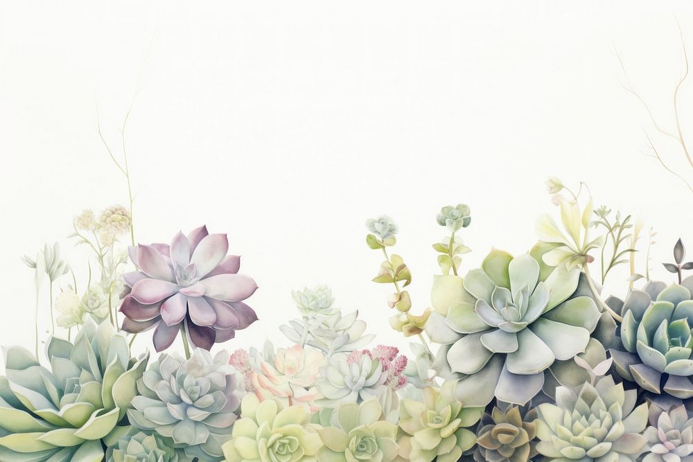Minimal chromatic purity of succulent backgrounds pattern nature.