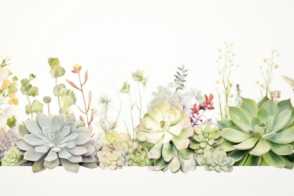 Minimal chromatic purity of succulent pattern nature flower.