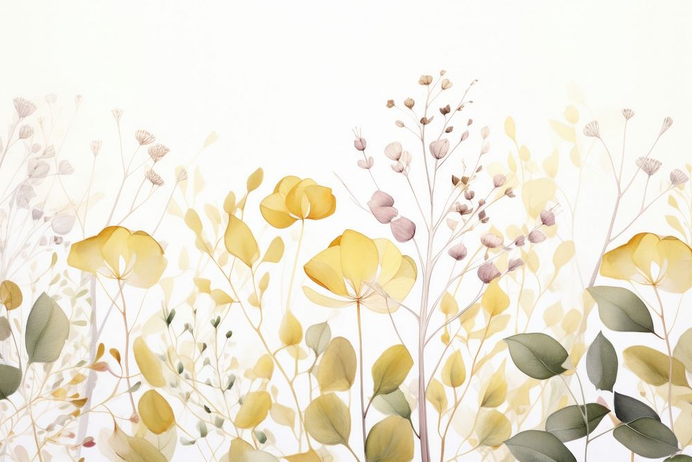 Minimal gold leaves backgrounds pattern nature.