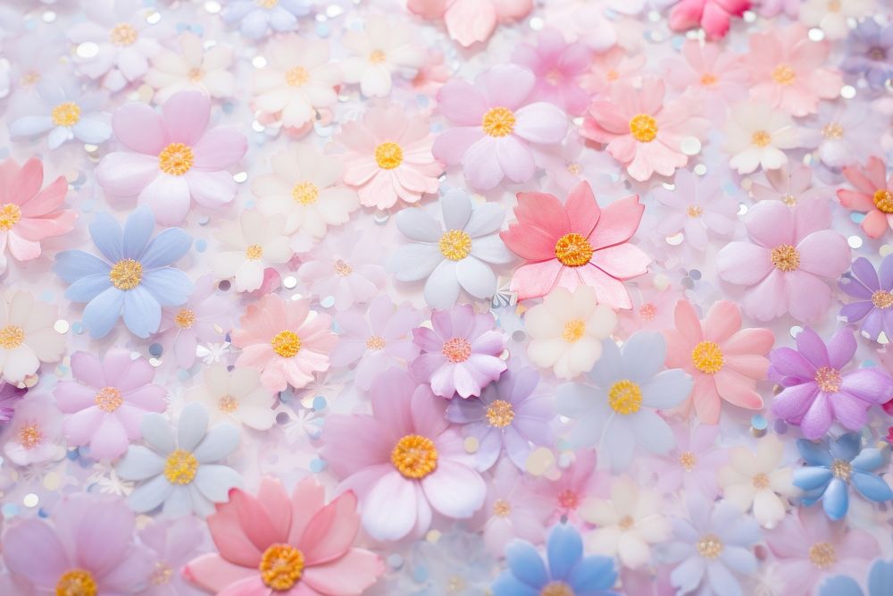  Flowers backgrounds blossom nature. AI generated Image by rawpixel.