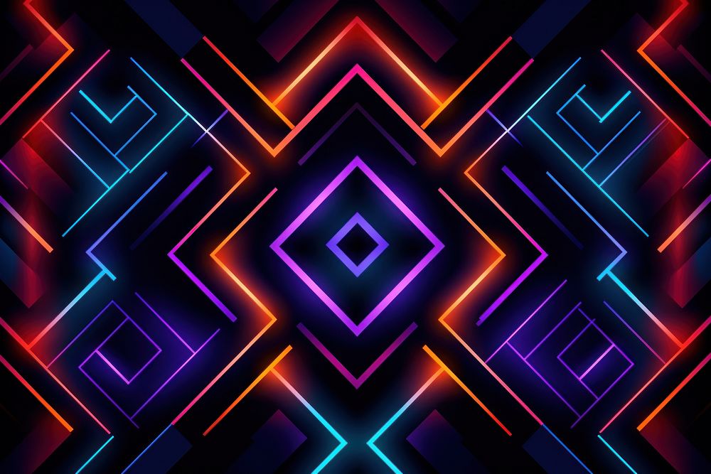 Pattern design neon background backgrounds purple light. AI generated Image by rawpixel.