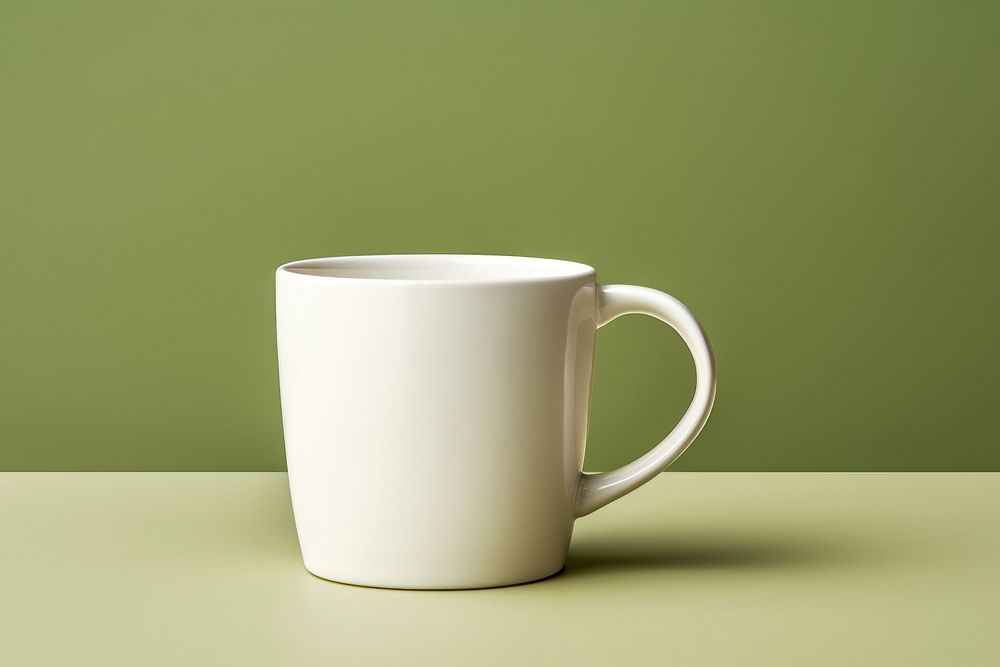 Coffee cup  drink green mug.
