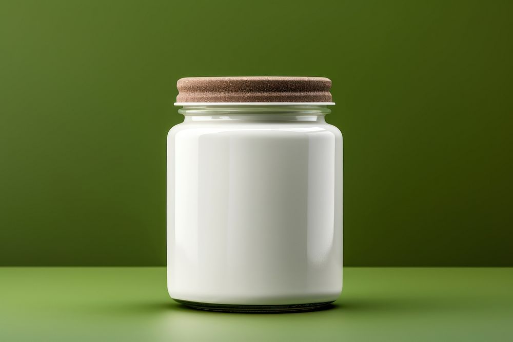 Jar  dairy green milk.