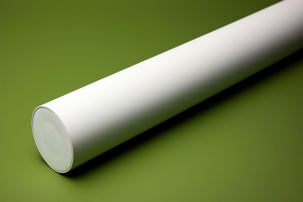 Tube  white green background cylinder.