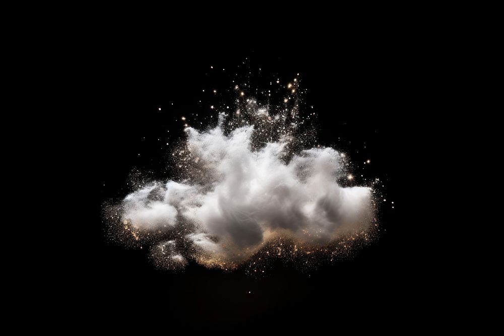 Cloud with a sparkle fireworks outdoors nature. AI generated Image by rawpixel.