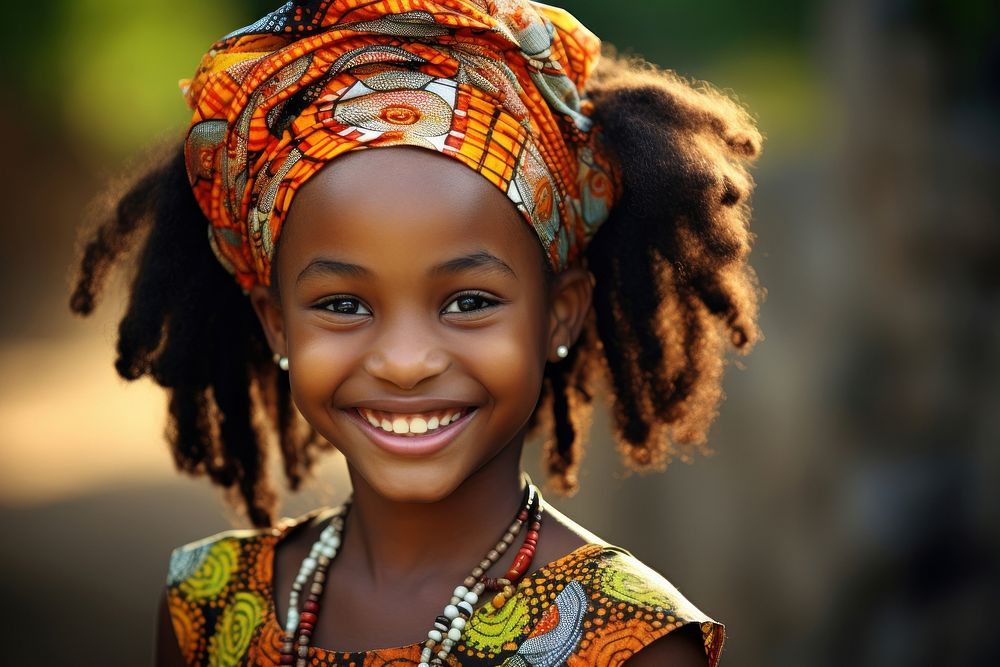 African girl smiling smile accessories. | Premium Photo - rawpixel