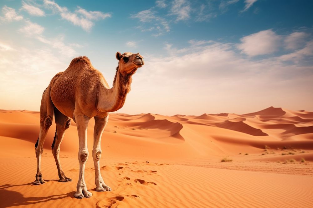 Camel desert outdoors nature.