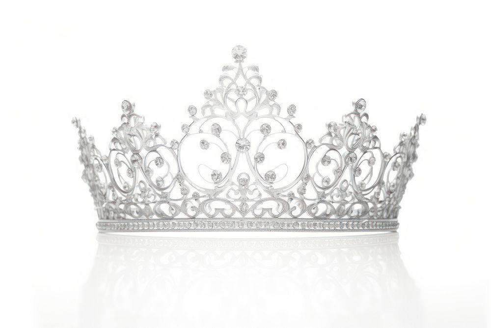Crown tiara white background accessories.