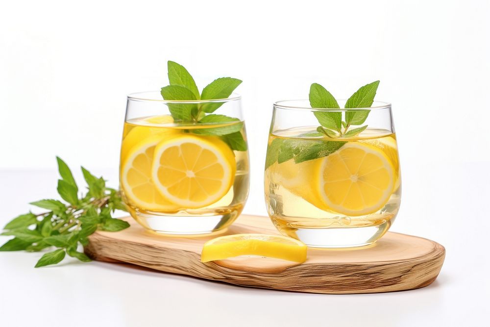 Kombucha lemon lemonade cocktail.