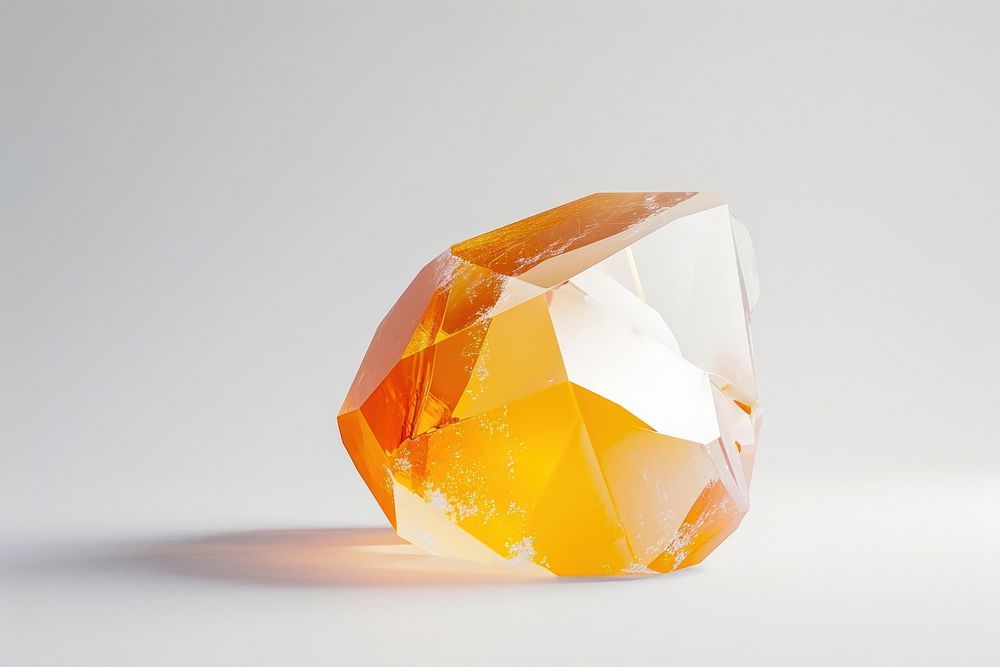 Orange and white gem gemstone crystal mineral.