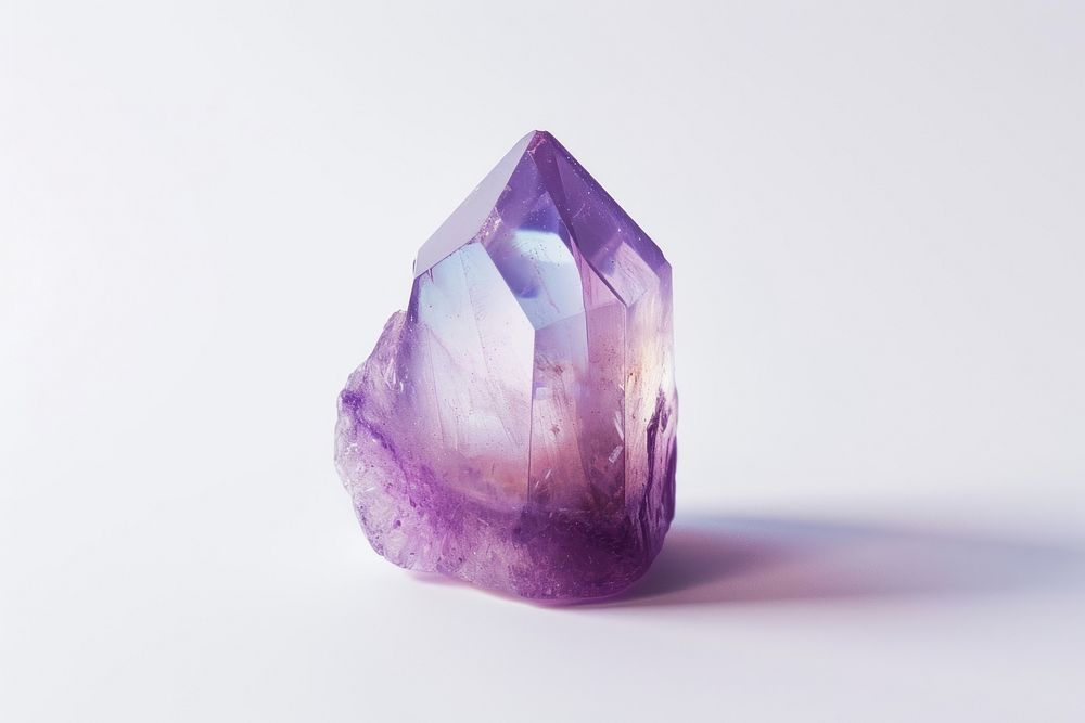 Gem gemstone amethyst crystal.