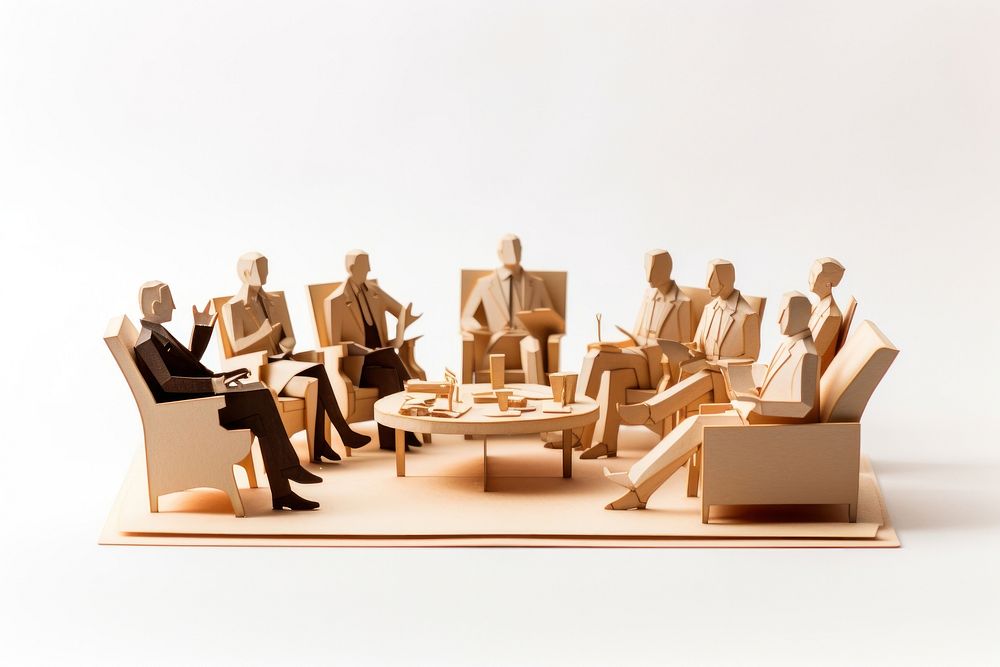 Business meeting furniture table chair.