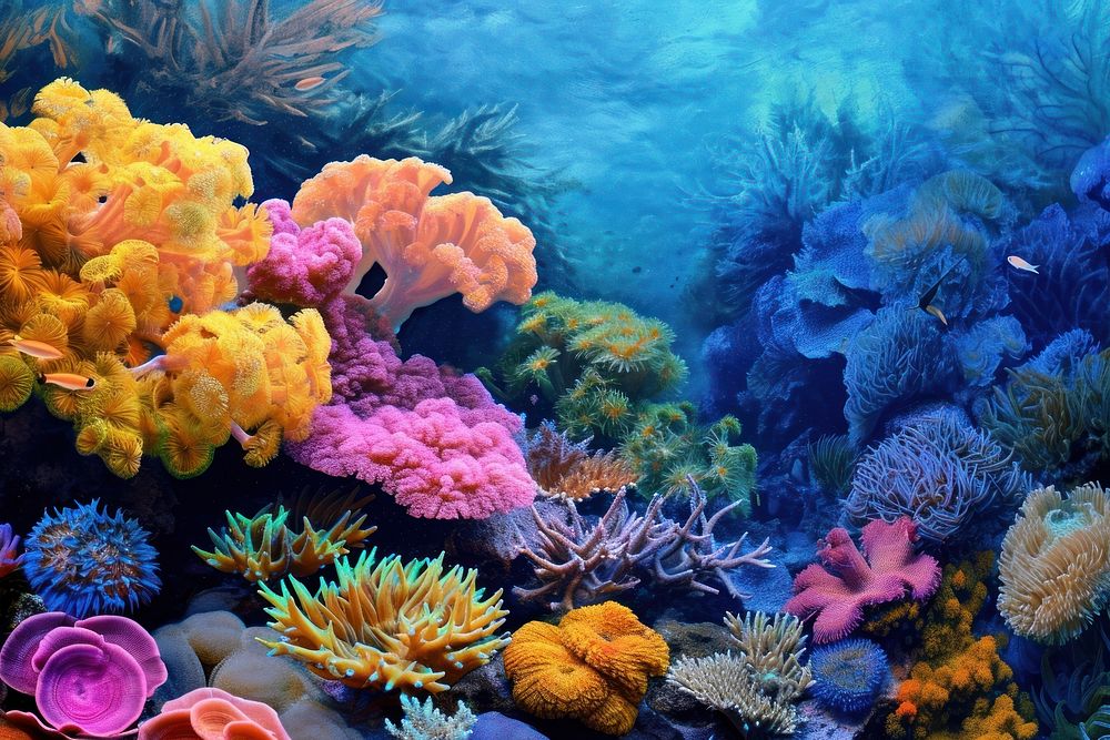 Coral reef outdoors aquarium nature.