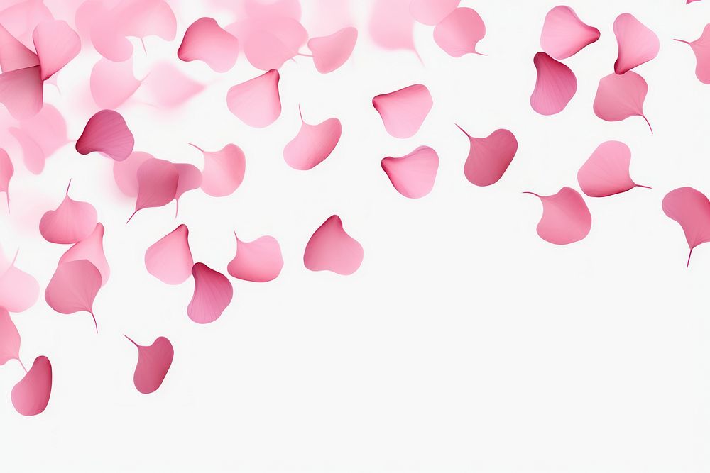 Pink hearts petals falling backgrounds celebration abstract. AI generated Image by rawpixel.