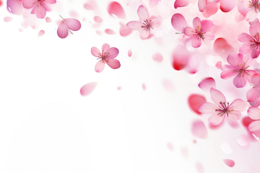  Pink spring flowers petal backgrounds blossom. AI generated Image by rawpixel.