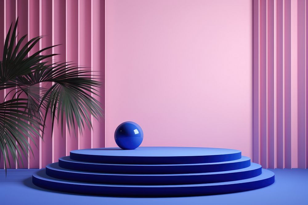 Purple pink blue architecture. AI generated Image by rawpixel.