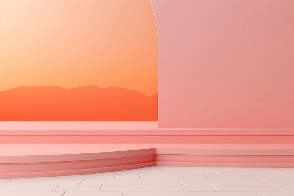 Light pink and orange color minimal background architecture nature sky. AI generated Image by rawpixel.