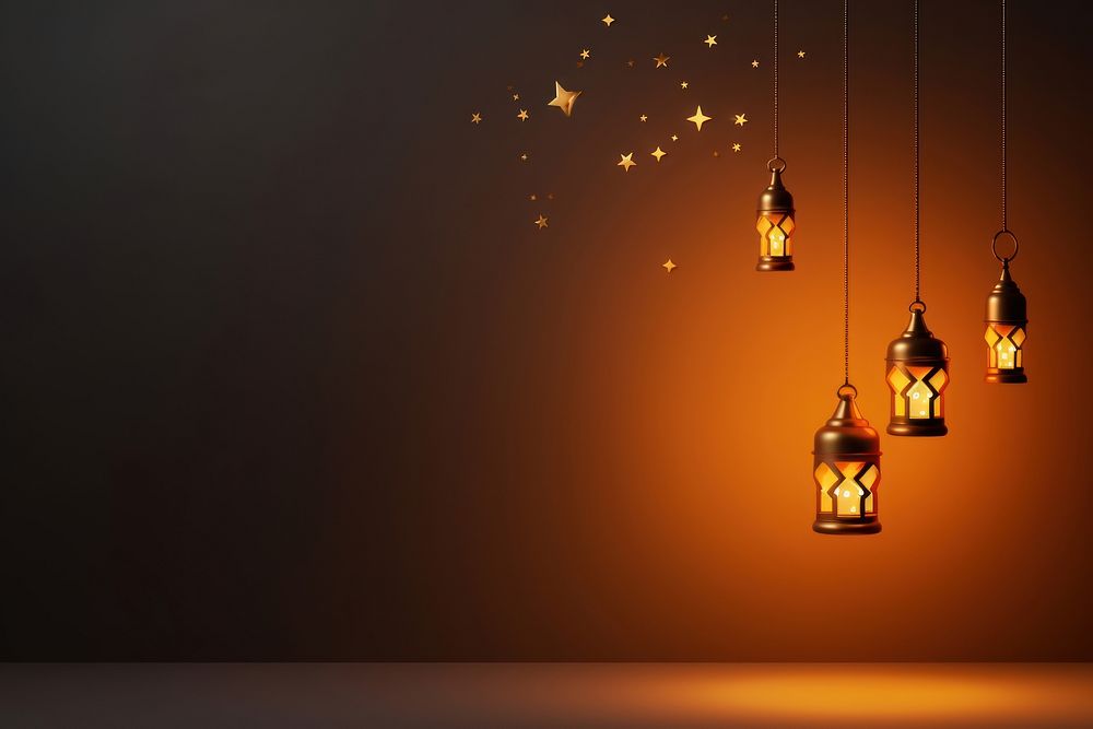 Ramadan Kareem holiday chandelier lighting lantern.