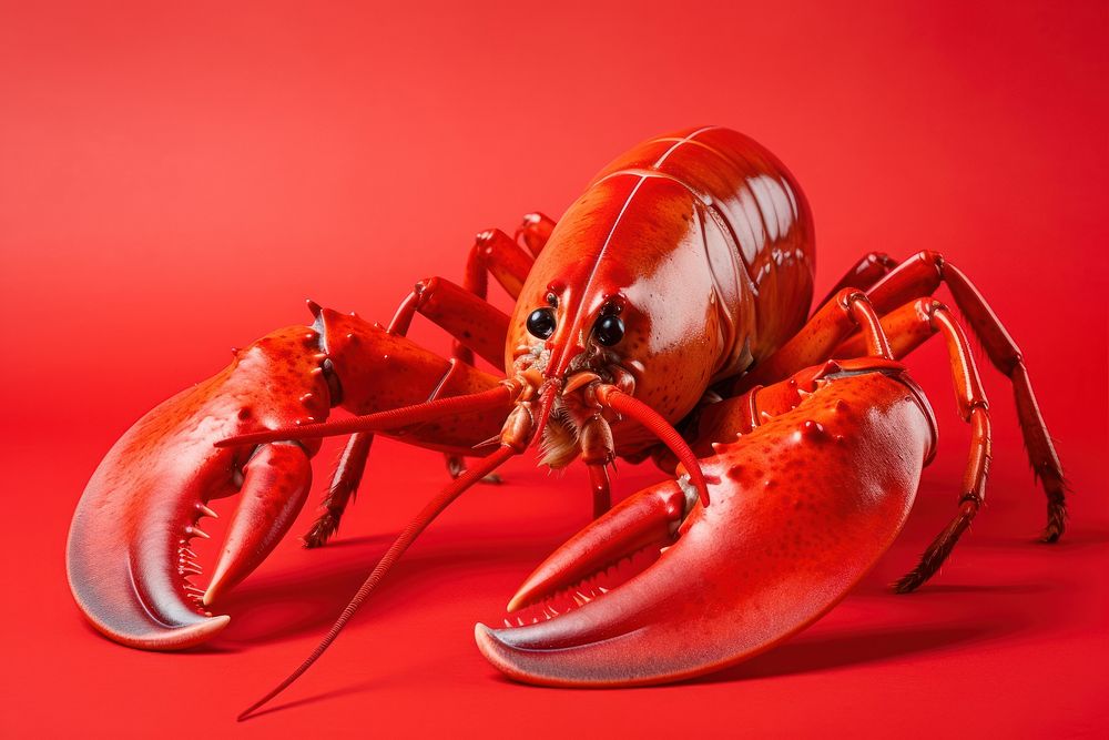 Lobster living seafood animal red. AI generated Image by rawpixel.