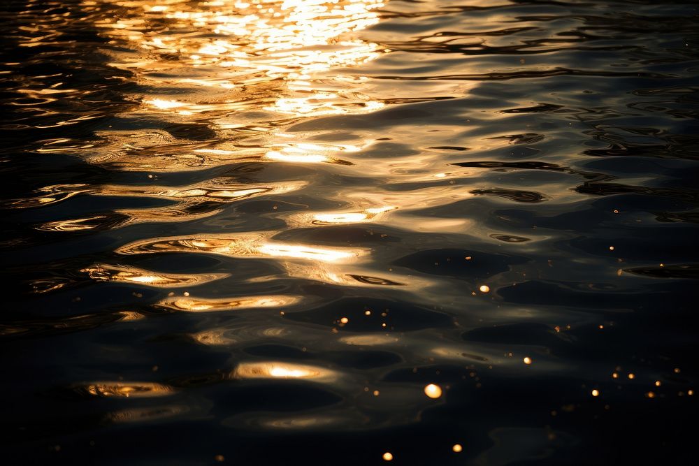 Reflection in dark water light sunlight outdoors. AI generated Image by rawpixel.