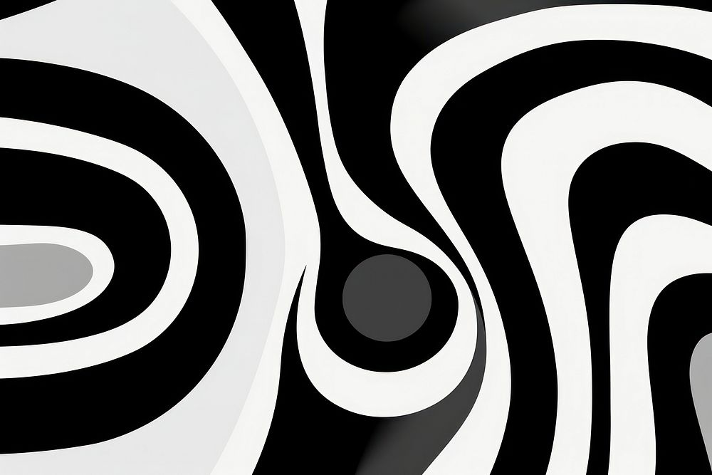 Black and white abstract pattern spiral. AI generated Image by rawpixel.