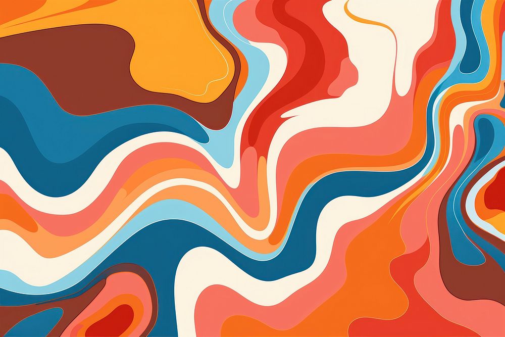 Fluid abstract painting pattern. AI generated Image by rawpixel.