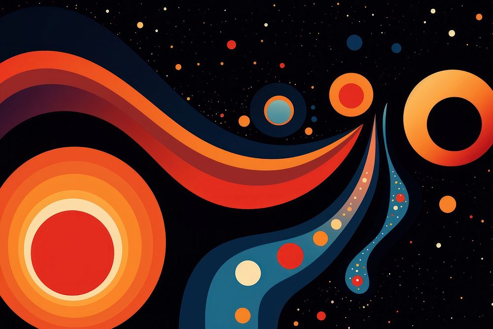 Galaxy abstract pattern night. AI generated Image by rawpixel.