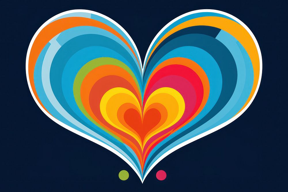 Heart abstract pattern creativity. AI generated Image by rawpixel.